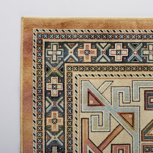 AllModern Ovid Tangerine/Rust/Blue/Ivory/Multi Rug & Reviews Wayfair